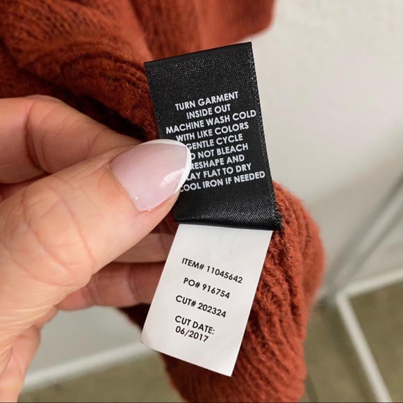 Torrid Rust Cable Knit Open Cardigan - Picture 11 of 12